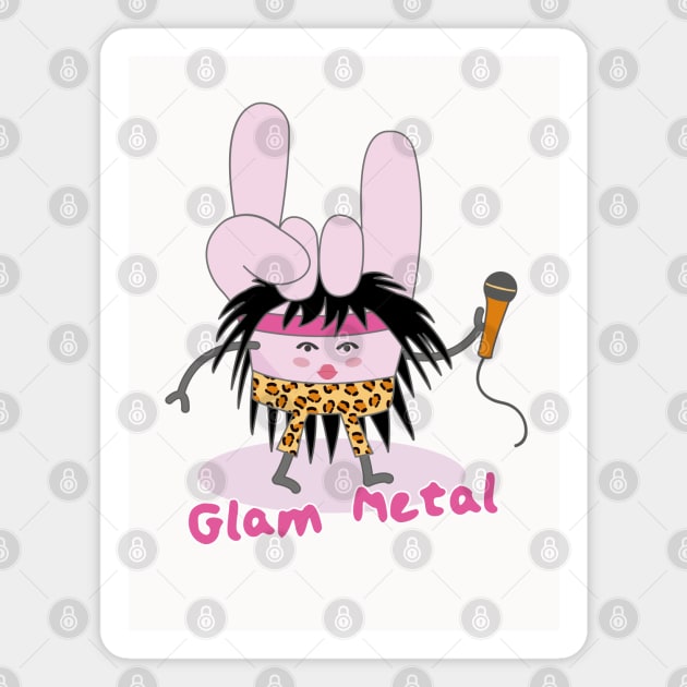 Glam Metal Magnet by Rocadisseny